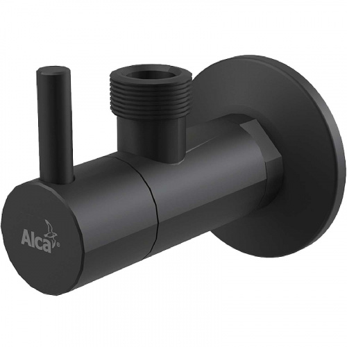 фото запорный вентиль alcadrain arv003-black черный