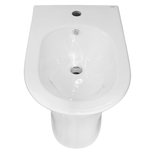 картинка Биде напольное Azario FRETTA ROUND Размер 540х340х400 мм, белый от магазина Сантехстрой