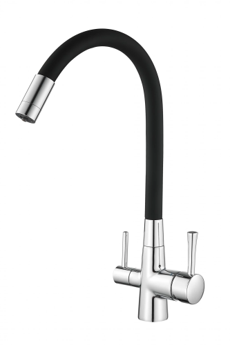 картинка смеситель для кухни savol s-l1806-01 хром