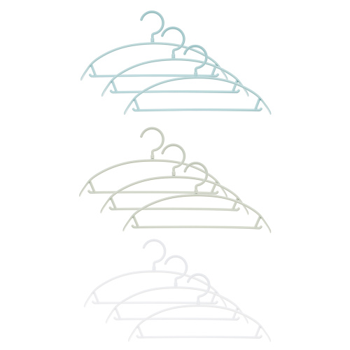 картинка VETTA Набор вешалок для одежды 3шт, 40,5х18,5см, пластик, 4 цвета от магазина Сантехстрой