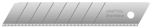 картинка KRAFTOOL Shark Wave 18 мм лезвия сегментированные серрейторные, 5 шт от магазина Сантехстрой