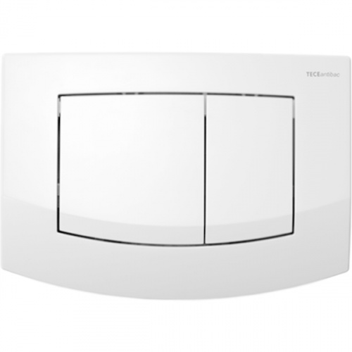 картинка TECEambia, панель смыва с двумя клавишами, белый. Антибактериальная от магазина Сантехстрой