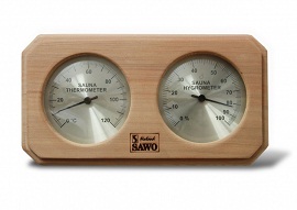 картинка Термогигрометр SAWO 221-THD кедр от магазина Сантехстрой