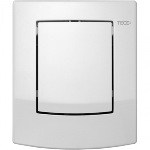картинка TECEambia Панель смыва для писсуара с картриджем, 100х120х15 мм, белая с антибактрериальным покрытием от магазина Сантехстрой