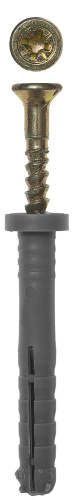 картинка Дюбель-гвоздь полипропиленовый, цилиндрический бортик, 8 x 140 мм, 2 шт, ЗУБР от магазина Сантехстрой