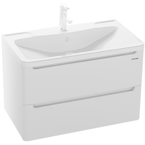картинка Тумба под раковину Grossman Адель 80 108003 подвесная Белая от магазина Сантехстрой