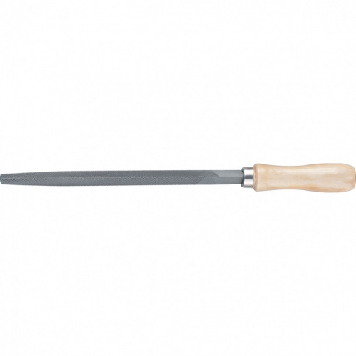 картинка Напильник трехгранный, 200 мм, деревянная ручка Сибртех от магазина Сантехстрой