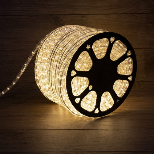 картинка Дюралайт LED,  эффект мерцания (2W) - ТЕПЛЫЙ БЕЛЫЙ,  36 LED/м,  бухта 100м от магазина Сантехстрой