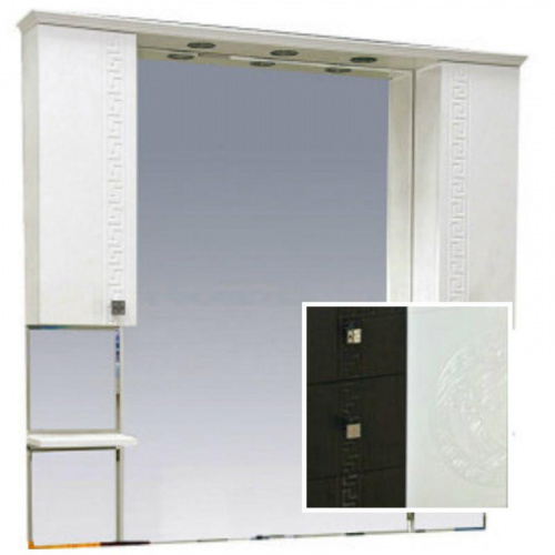 картинка Зеркальный шкаф Misty п-оли02120-252 Коричневый от магазина Сантехстрой