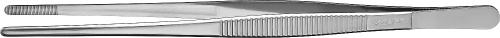 картинка Пинцет ЗУБР д/электроники и точной механики, нерж. сталь, антимагнит, прямой, закругленные губки, 250мм от магазина Сантехстрой