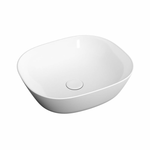картинка Раковина, Vitra, Plural, ширина, мм-450, глубина, мм-380, высота, мм-135, тип установки-накладной (настольный), отверстия для смесителя-отсутствуют, без перелива, материал-керамика, вид грязеотталкивающего покрытия-VitrA Clean, в комплекте-керамическая кр от магазина Сантехстрой