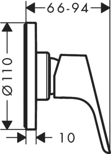 фотография hansgrohe 31961000 focus смеситель для душа с маленькой розеткой, см, хром