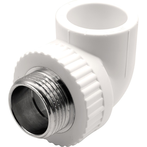 картинка Угольник THERMOLIGHT комбинированный PP-R НР 32х1quot; белый (10/60) от магазина Сантехстрой