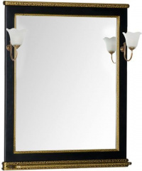 картинка Зеркало Валенса 80 Aquanet 00180293 Черное от магазина Сантехстрой