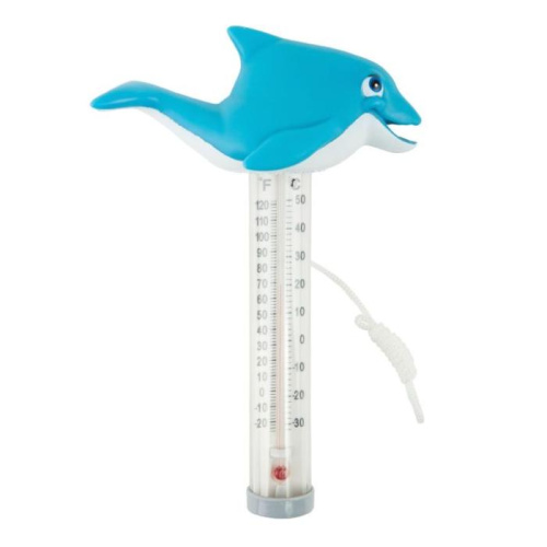 картинка Термометр-игрушка "Дельфин" для измерения температуры воды в бассейне от магазина Сантехстрой