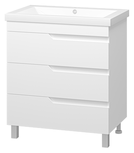 картинка Тумба с раковиной Софт 75 + раковина Misty Алиса 75 от магазина Сантехстрой