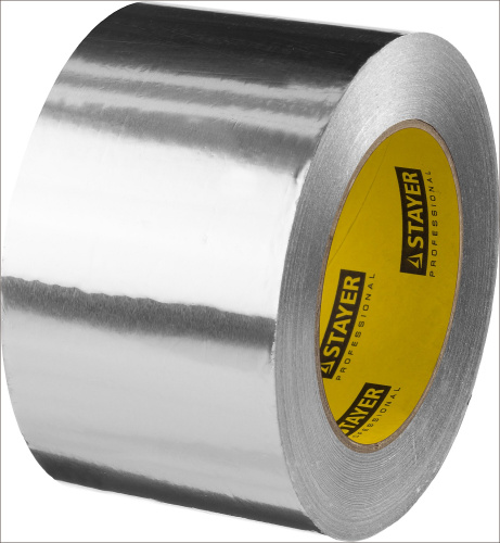 картинка Алюминиевая лента, STAYER Professional 12268-75-50, до 120°С, 50мкм, 75мм х 50м от магазина Сантехстрой