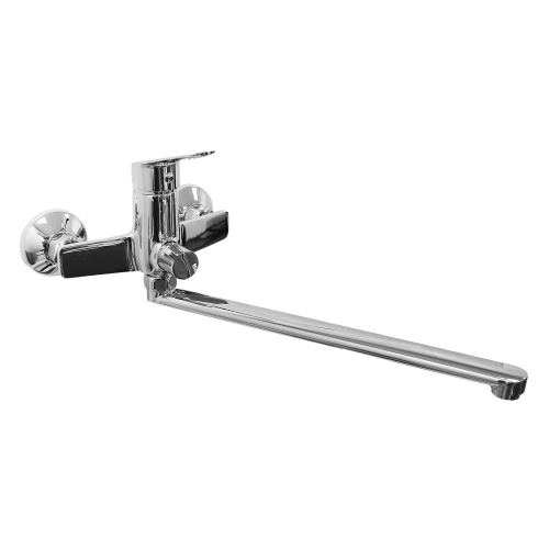 изображение смеситель для ванны loranto avrora керамический картридж, длинный излив, хром (lr90506000)