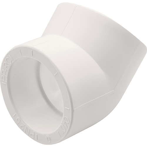 картинка Угольник THERMOLIGHT 45гр. PP-R 40 белый (10/90) от магазина Сантехстрой