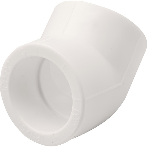 картинка Угольник THERMOLIGHT 45гр. PP-R 32 белый (15/150) от магазина Сантехстрой