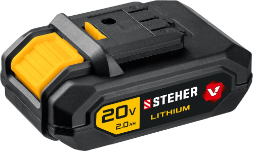 картинка STEHER 20В, Li-Ion, 2 Ач, тип V1, аккумуляторная батарея. V1-20-2 от магазина Сантехстрой