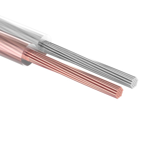 картинка Кабель акустический 2х1,50 мм²,  прозрачный SILICON,  мини-бухта 10 м,  REXANT от магазина Сантехстрой