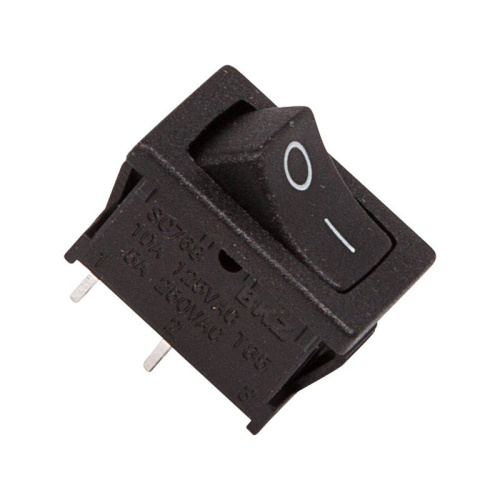 картинка Выключатель клавишный 250V 6А (2с) ON-OFF черный Mini (RWB-201, SC-768) REXANT от магазина Сантехстрой