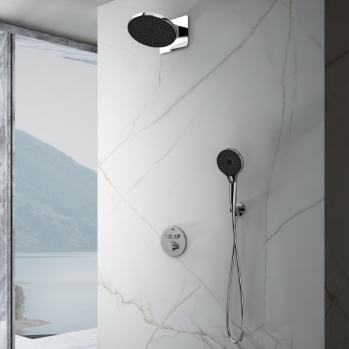 картинка Душевой комплект Inspire VSFW-3I22MT5CH встраиваемый, термостатический, двухрежимный, хром от магазина Сантехстрой