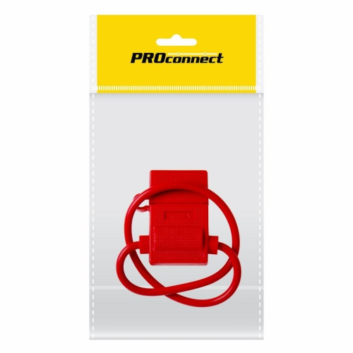 картинка Держатель предохранителя PROconnect,  тип вилочный,  красный,  1 шт. ,  пакет БОПП от магазина Сантехстрой