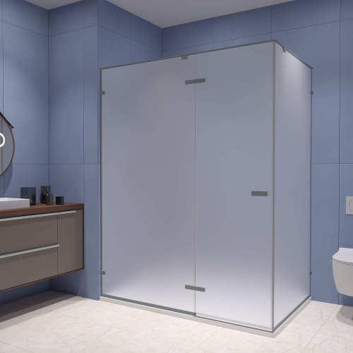 картинка Душевой уголок RGW SV-040-Gr 100* 90*200 профиль Серый стекло Матовое от магазина Сантехстрой