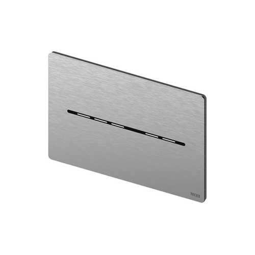 картинка TECEsolid. Металическая панель смыва для унитаза TECEsolid с бесконтактной активацией, от сети 12 В, нерж.сталь, сатин (с покр. отпечатков пальцев) от магазина Сантехстрой