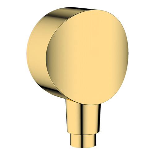 картинка HG FixFit Шланговое подсоединение S с клапаном обратного тока, цвет: Полированное золото от магазина Сантехстрой