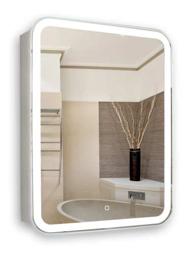 картинка Зеркало-шкаф Silver mirrors Фиджи Flip 50 (LED-00002471) от магазина Сантехстрой