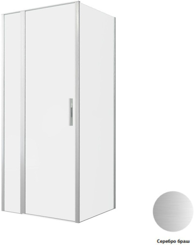 картинка Душевой уголок Allen Brau Priority 90x80 3.31026.BA + 3.31041.BA серебро браш от магазина Сантехстрой