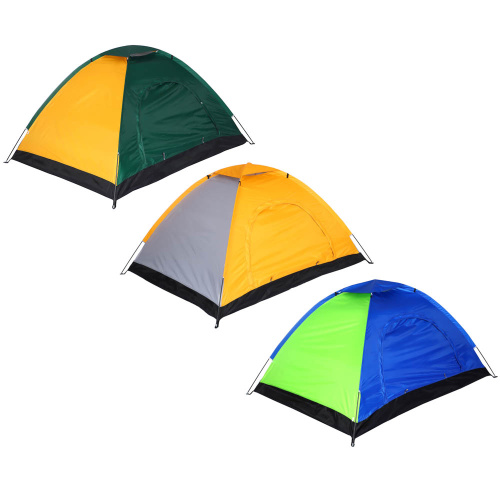 картинка РУССО ТУРИСТО Палатка 2-мест, стандарт, 195х145х110см, нейлон 170T, дно оксфорд 210D, 3 цвета от магазина Сантехстрой