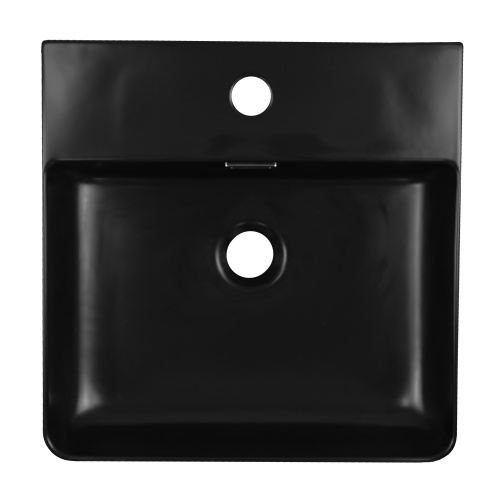 картинка Раковина накладная Azario 420х420х120 квадратная, черный матовый (AZ-2177-MB) от магазина Сантехстрой