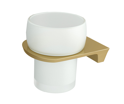 картинка Стакан для зубных щеток WasserKRAFT Aisch K-5928 Золото матовое от магазина Сантехстрой