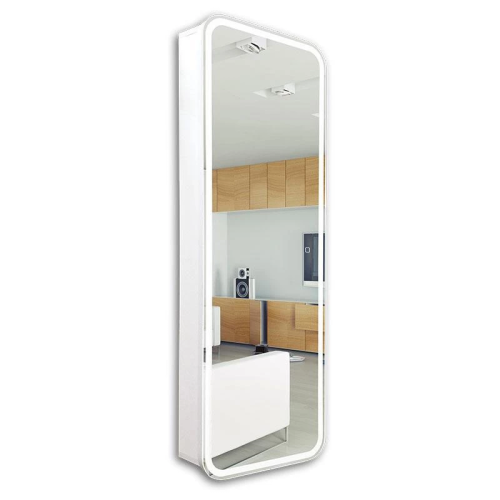 картинка Зеркало-шкаф Silver mirrors Понтианак 45х135 (LED-00002360) от магазина Сантехстрой