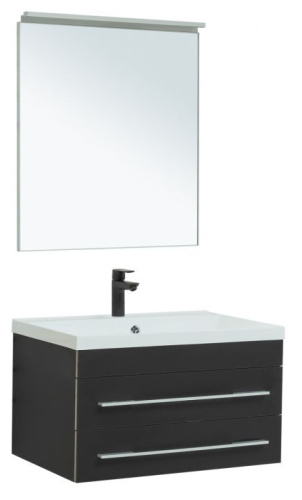 картинка Мебель для ванной Aquanet Верона 75 New черный матовый от магазина Сантехстрой