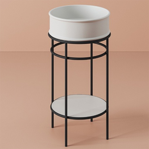 картинка Artceram VOGUE Металическая структура Ø44хh72,5см для раковин Rombo, Millerighe and Atelier, цвет: черный матовый от магазина Сантехстрой