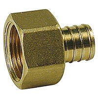 картинка Прямой фитинг Giacoqest с внутренней резьбой 3/4"x1/2"F для обжимного соединения от магазина Сантехстрой