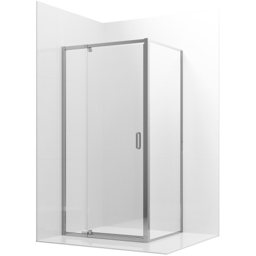 картинка Душевой уголок Ambassador Elysium 100x80 111021104KX-80KX профиль Хром стекло прозрачное от магазина Сантехстрой