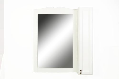 картинка Зеркальный шкаф Orange Классик F7-85ZS3 с подсветкой, молочный белый от магазина Сантехстрой