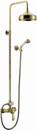 картинка Душевая колонна со смесителем, верхним и ручным душем бронза, ручки бронза Cezares Lira LIRA-M-CD-02 от магазина Сантехстрой