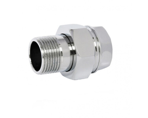 картинка Сгон, прямой, НВ, 1 1/4", 1 1/4", латунь, хромированный от магазина Сантехстрой