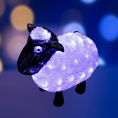 картинка Акриловая светодиодная фигура Овца 30см,  56 светодиодов,  IP65, 24В NEON-NIGHT от магазина Сантехстрой