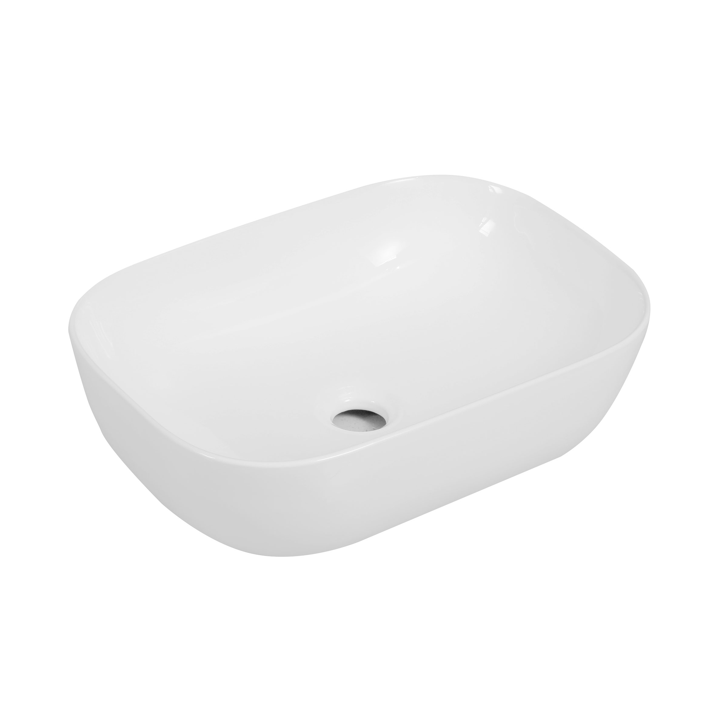 картинка Раковина накладная Oliveeka 9387B на столешницу 455-325 белая от магазина Сантехстрой