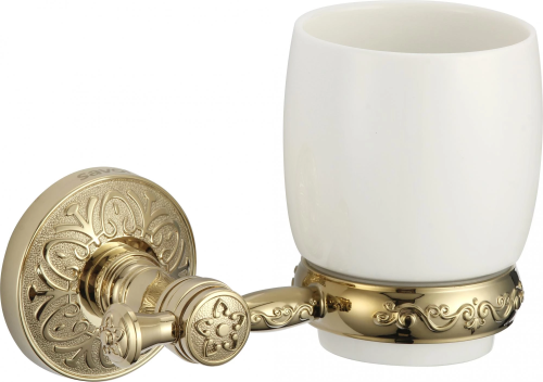 картинка Стакан керамический с настенным держателем Savol 58b (S-005858B) от магазина Сантехстрой