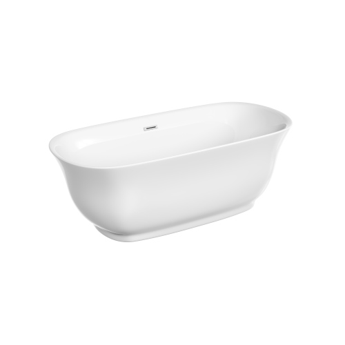 картинка FB08 Ванна акриловая отдельностоящая 1700*800*600мм, бел. слив-перелив в комплекте, хром от магазина Сантехстрой