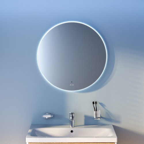 картинка M85MOX40651S X-Joy Зеркало круг с интерьерной Led подсветкой, ИК-сенсорром, 65 см от магазина Сантехстрой
